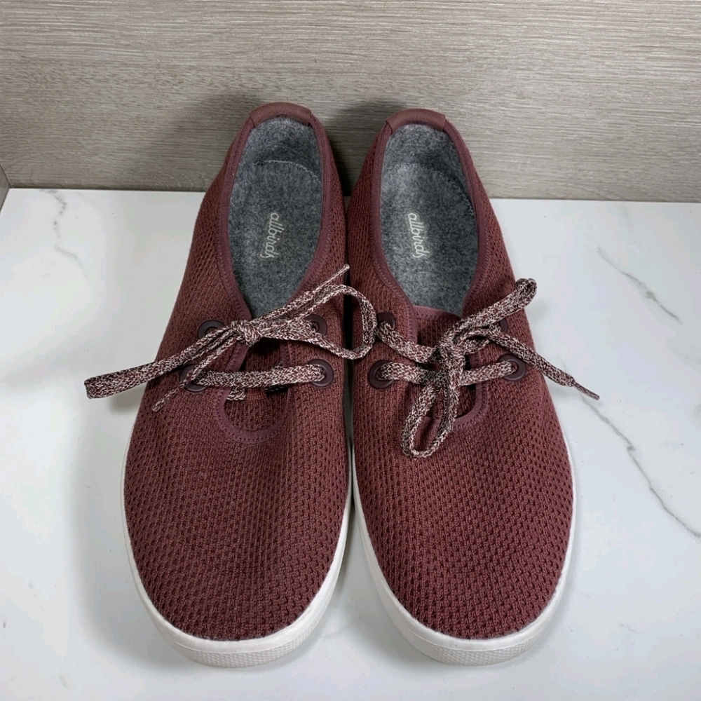 Allbirds Woman Size 8 Tree Skippers Maroon Red Comfort Sneakers TS W8